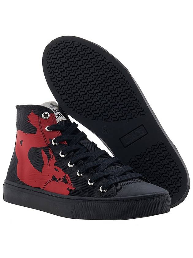 Primsol High Top Sneakers Black Red - VIVIENNE WESTWOOD - BALAAN 6