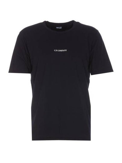 24/1 Jersey Garment Dyed Logo Short Sleeve T-Shirt Navy - CP COMPANY - BALAAN 2