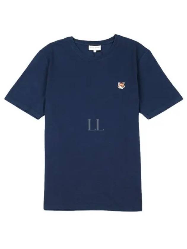 Fox Head Patch Classic Short Sleeve T-Shirt Ink Blue - MAISON KITSUNE - BALAAN 2