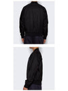 Heart Logo Bomber Jacket Black - AMI - BALAAN 6