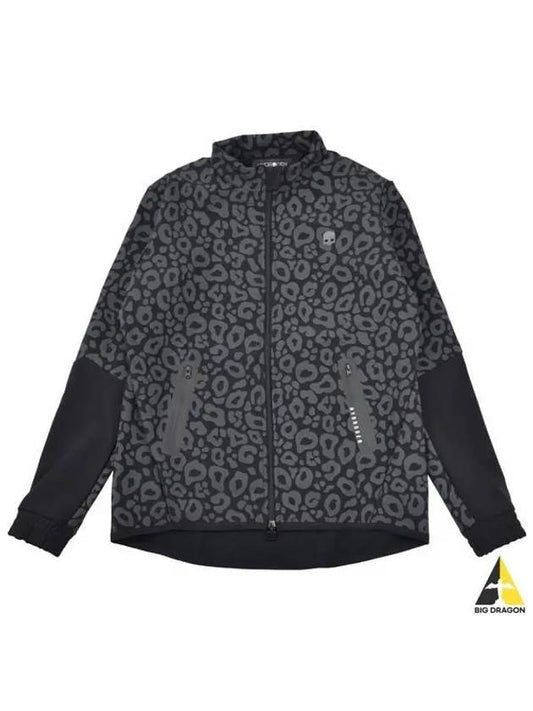 men's brushed zip-up jacket black - HYDROGEN - BALAAN 2