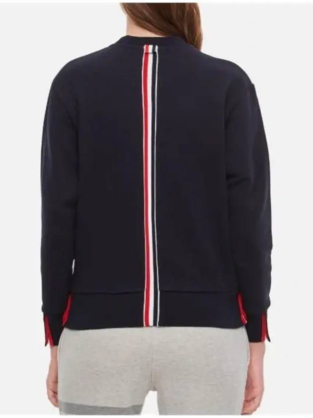 Center Back RWB Stripe Classic Loopback Crewneck Sweatshirt Navy - THOM BROWNE - BALAAN 4