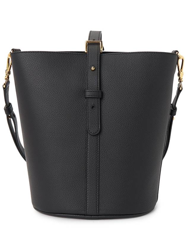 Medium JP Leather Bucket Bag Black - PATOU - BALAAN 4