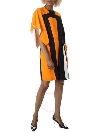 Burberry Ladies Bright Orange Ip Geometric Print Dress, Brand Size 6 (US Size 4) - BURBERRY - BALAAN 2