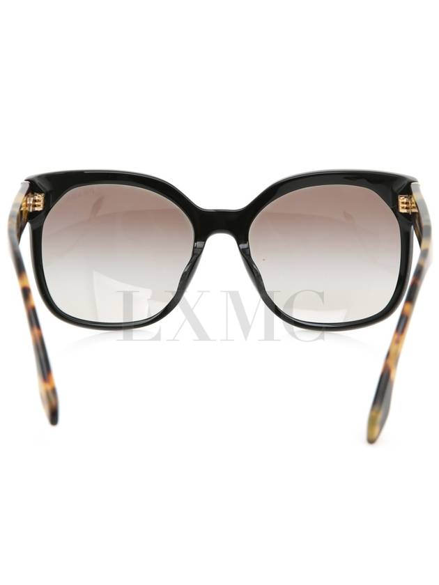 Sunglasses Black Leopard Triangle Logo SPR10R - PRADA - BALAAN 4