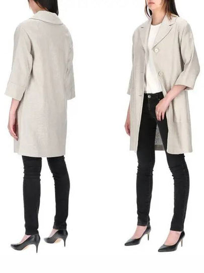 Isotta Single Breasted Linen Jacket Beige - MAX MARA - BALAAN 2