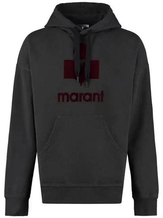 Miley Big Logo Oversized Hoodie Faded Black - ISABEL MARANT - BALAAN 2