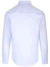 Contour Fox Head Casual Long Sleeve Shirt Blue - MAISON KITSUNE - BALAAN 4