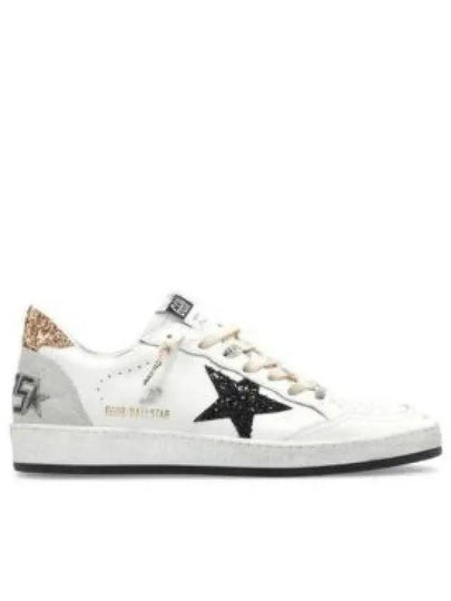 Ball Star Gold Tab Leather Low Top Sneakers White - GOLDEN GOOSE - BALAAN 2