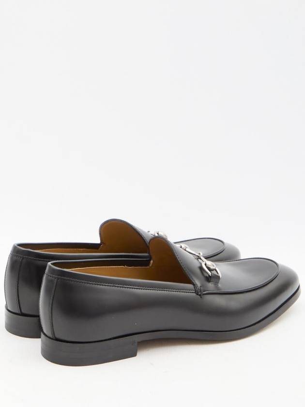 Men's Horsebit Leather Loafer Black - GUCCI - BALAAN 4