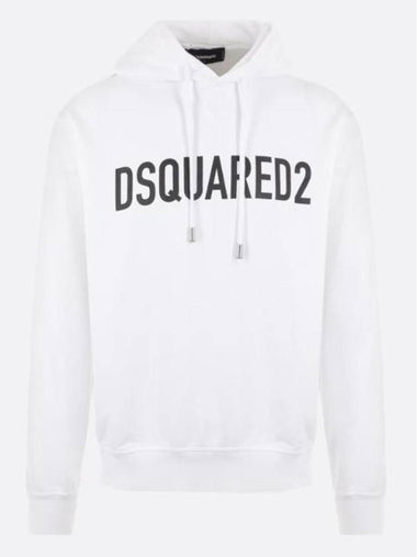 E men's t-shirt short sleeve top S74GU0664S25538100 lettering logo printed jersey hoodie - DSQUARED2 - BALAAN 1