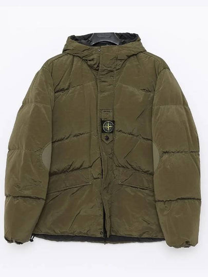 Logo Patch Reversible Padding Olive - STONE ISLAND - BALAAN 2