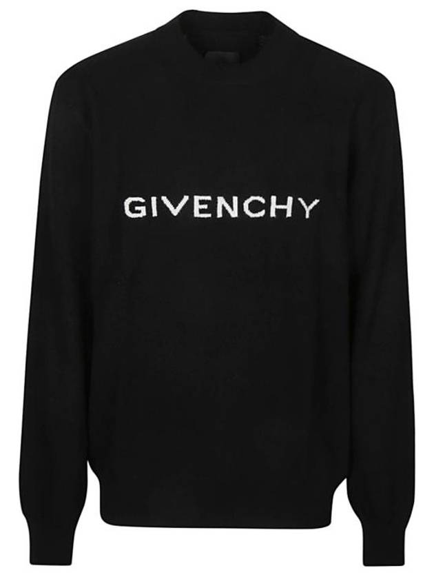 Logo Wool Knit Top Black - GIVENCHY - BALAAN 2