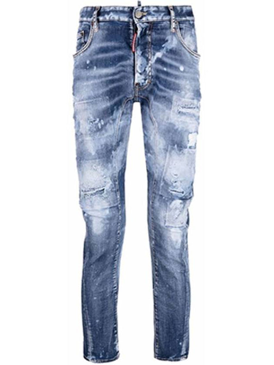 Tidy Biker Jeans Blue - DSQUARED2 - BALAAN.