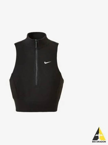 Women s Sportswear Chill Crop Half Zip Tank 010 - NIKE - BALAAN 1