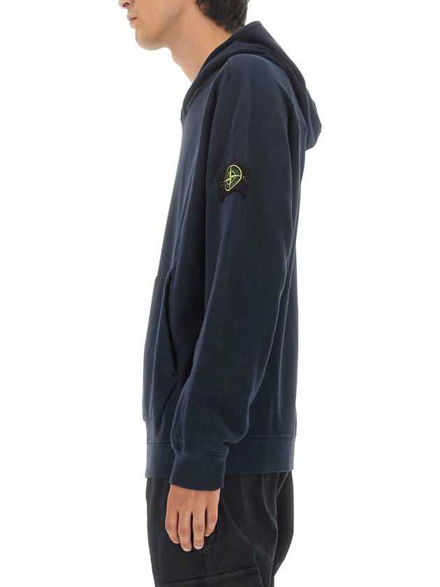 Compass Logo Patch Hoodie Navy - STONE ISLAND - BALAAN 5