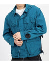 Chrome-R Goggle Utility Hooded Jacket Blue - CP COMPANY - BALAAN 2