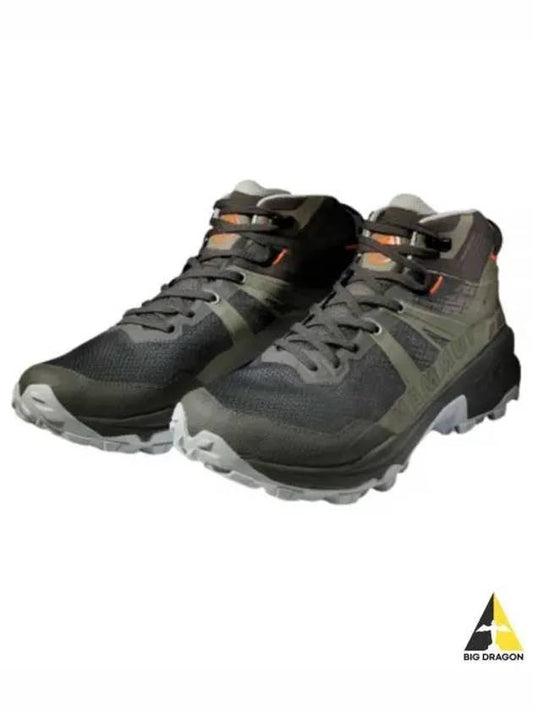 Sertig II Mid Hiking High Top Sneakers Black Dark Green - MAMMUT - BALAAN 2