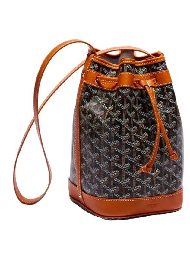 Petit Flo Bucket Bag Black Brown - GOYARD - BALAAN.