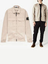 Wappen Patch Double Pocket Cotton Zip-Up Jacket Beige - STONE ISLAND - BALAAN 2