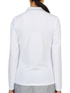 Women's Featherweight Zip Long Sleeve Polo Shirt White - G/FORE - BALAAN 5