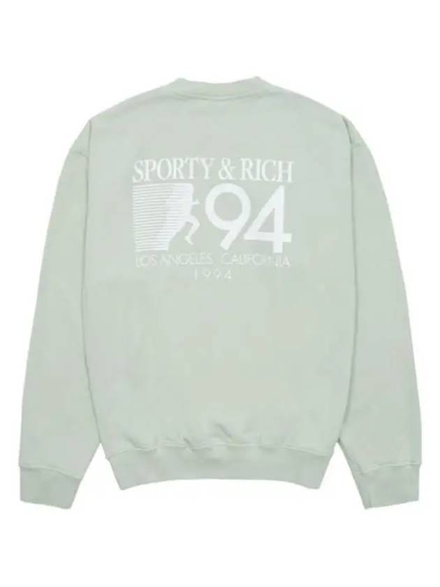 94 California Crew Neck Sweatshirt Green - SPORTY & RICH - BALAAN 3