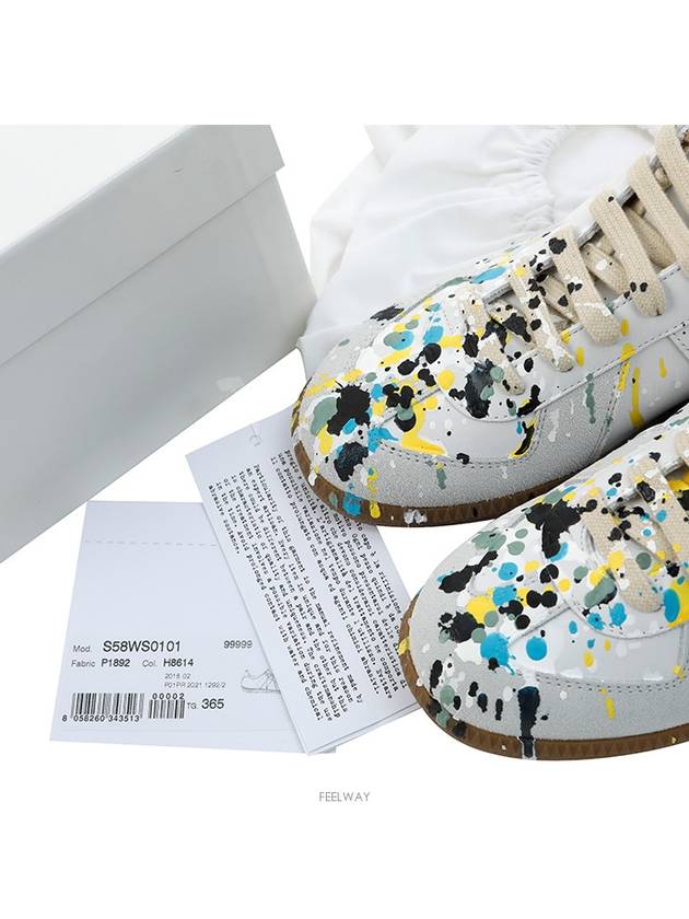 Replica Paint Drop Low Top Sneakers White - MAISON MARGIELA - BALAAN 8
