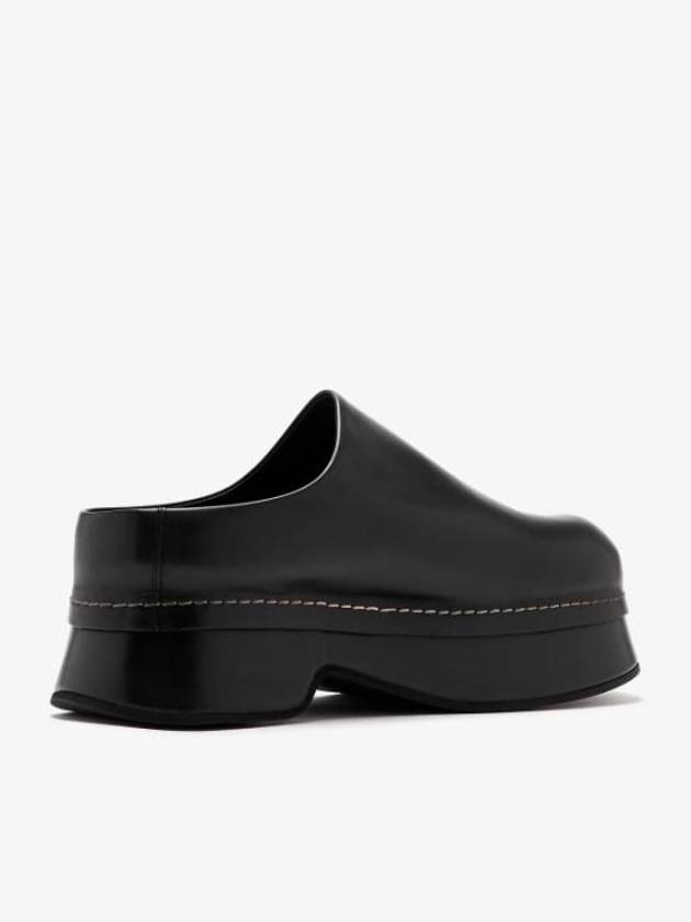 Round Toe Clog Mule Black - ALEXANDER MCQUEEN - BALAAN 4