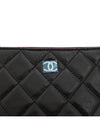 Classic Mini Pouch Grained Calfskin Silver Black - CHANEL - BALAAN 5