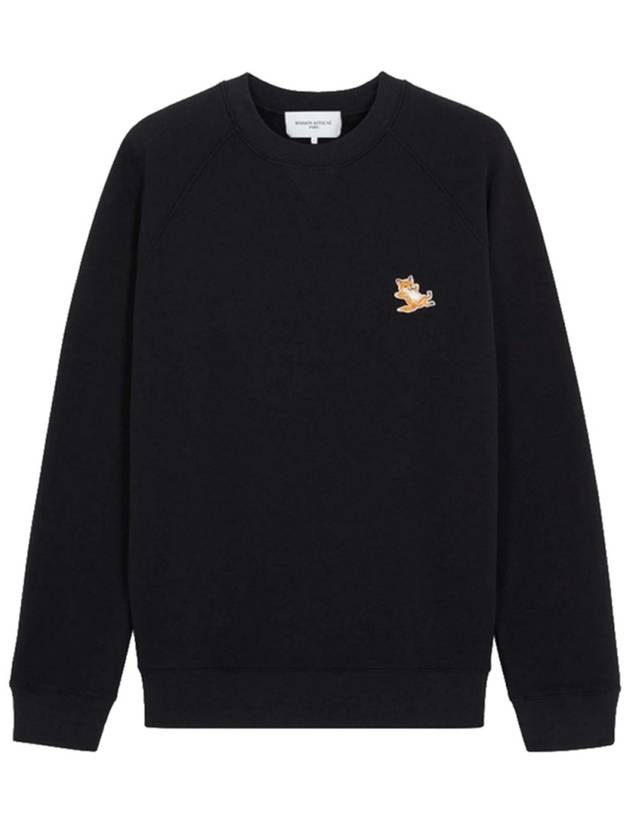 Chillax Fox Patch Classic Sweatshirt Black - MAISON KITSUNE - BALAAN 2