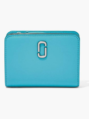 Leather J Marc Slg The Mini Compact Wallet_Pool (2S3SMP003S01-444) - MARC JACOBS - BALAAN 1