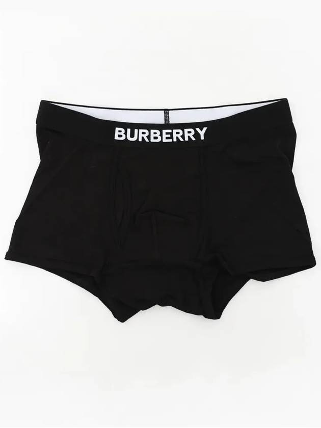 Men's Logo Boxer Stretch Cotton Briefs Black - BURBERRY - BALAAN 3