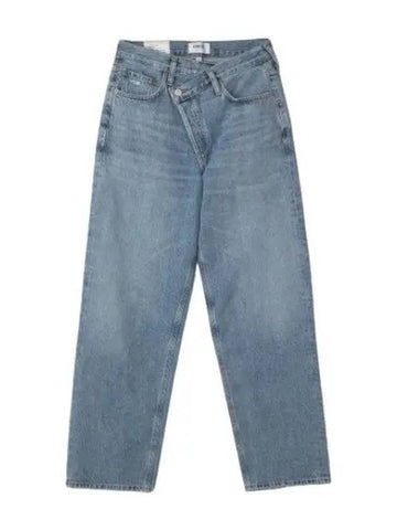A Goldie Criss Cross Denim Pants Ether Jeans - AGOLDE - BALAAN 1