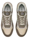 B27 Smooth Calfskin Low Top Sneakers Khaki Beige - DIOR - BALAAN 4