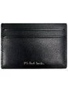 PS embossed logo card wallet black M2A 7772 MBRAND 79 - PAUL SMITH - BALAAN 3