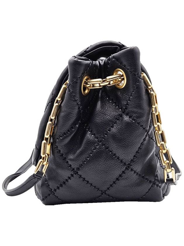 Chanel Black Leather Stitched Gold Flap Shoulder Bag 14th - CHANEL - BALAAN 8