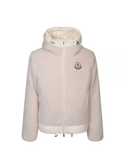 Tejat Reversible Logo Patch Padding Ivory - MONCLER - BALAAN 1