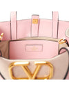 Signature V Logo Bicolor Tote Bag Beige Pink - VALENTINO - BALAAN 10