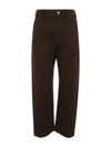 High Waist Straight Pants Brown - LEMAIRE - BALAAN 2