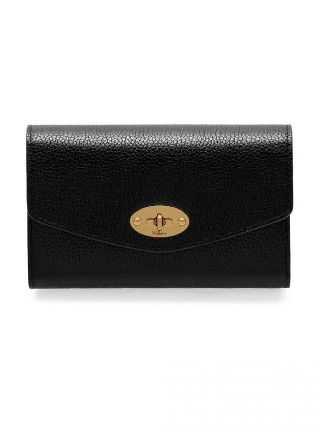 Darley Small Classic Grain Medium Wallet Black - MULBERRY - BALAAN 2