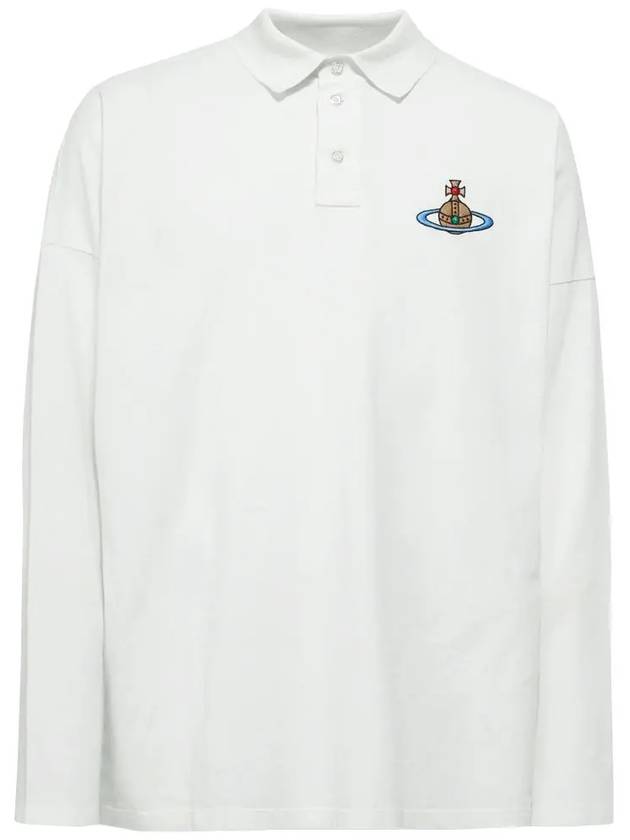 ORB Logo Polo Shirt White - VIVIENNE WESTWOOD - BALAAN 2