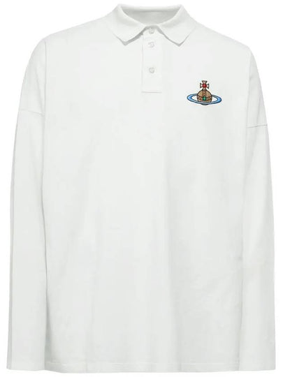 ORB Logo Polo Shirt White - VIVIENNE WESTWOOD - BALAAN 2