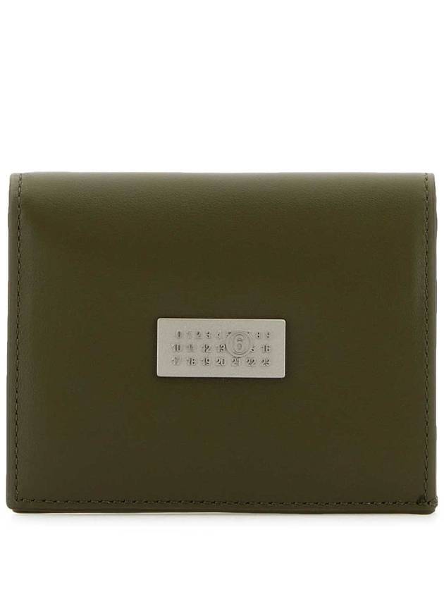 Numeric Smooth Leather Compact Card Wallet Green - MAISON MARGIELA - BALAAN 2