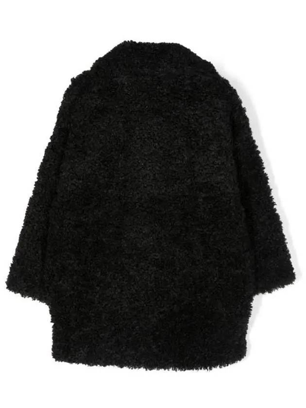 MM6 Margiela Kids Eco Fur Teddy Coat Black - MAISON MARGIELA - BALAAN 3