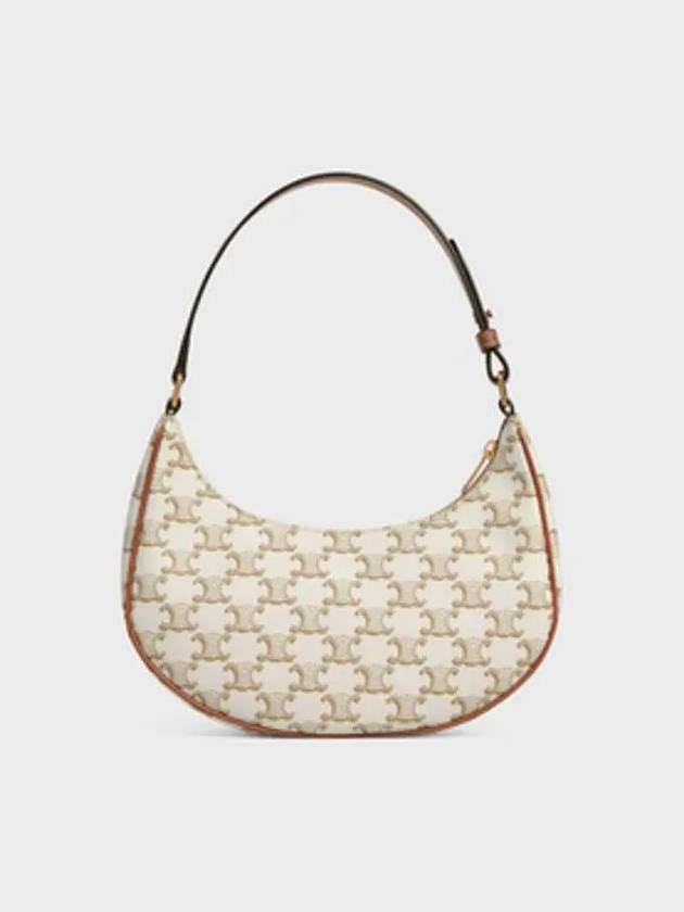 Triomphe Medium Ava Shoulder Bag White - CELINE - BALAAN 5