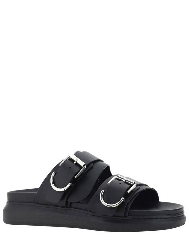 Hybrid Leather Slippers Black - ALEXANDER MCQUEEN - BALAAN 3