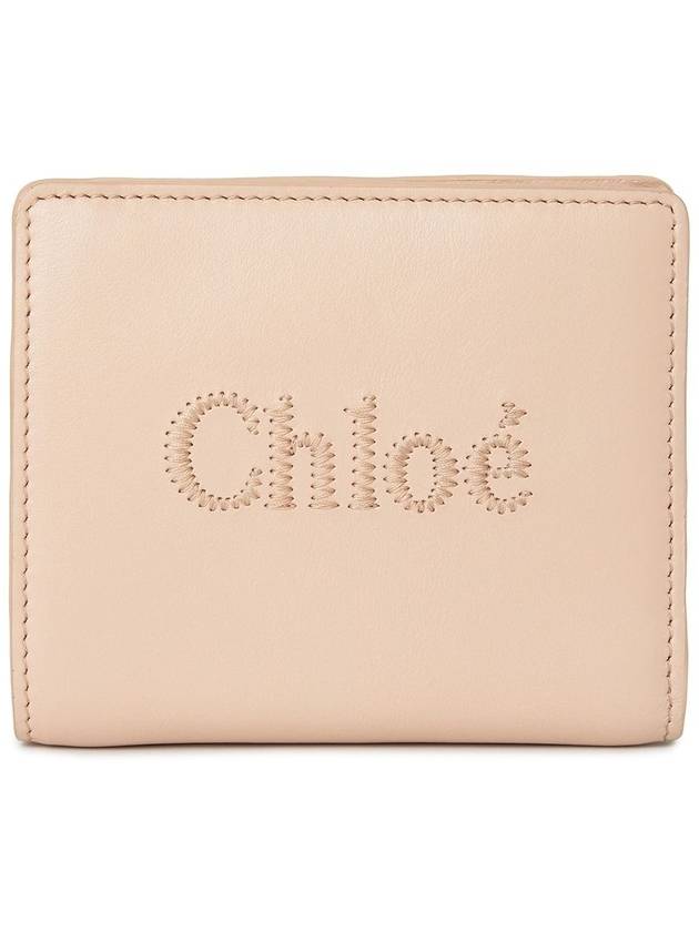 Sense Soft Leather Half Wallet Pink - CHLOE - BALAAN 2