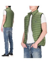 Loom Woven Chambers Recycled Nylon Down Padding Vest Green - STONE ISLAND - BALAAN 2