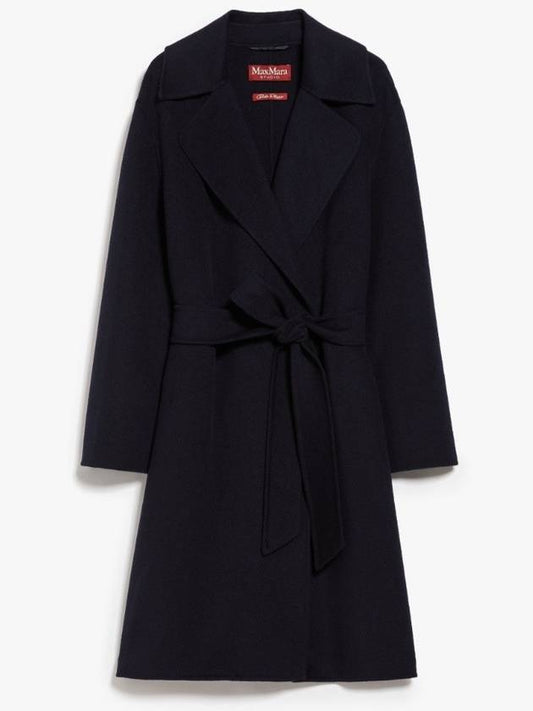 TOTEM virgin wool cashmere blend belt coat 006 Navy IT36 IT38 IT4016011011 - MAX MARA - BALAAN 2