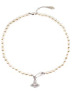 Lucless Pearl Necklace Silver VOSCJW0002 09 - VIVIENNE WESTWOOD - BALAAN 2